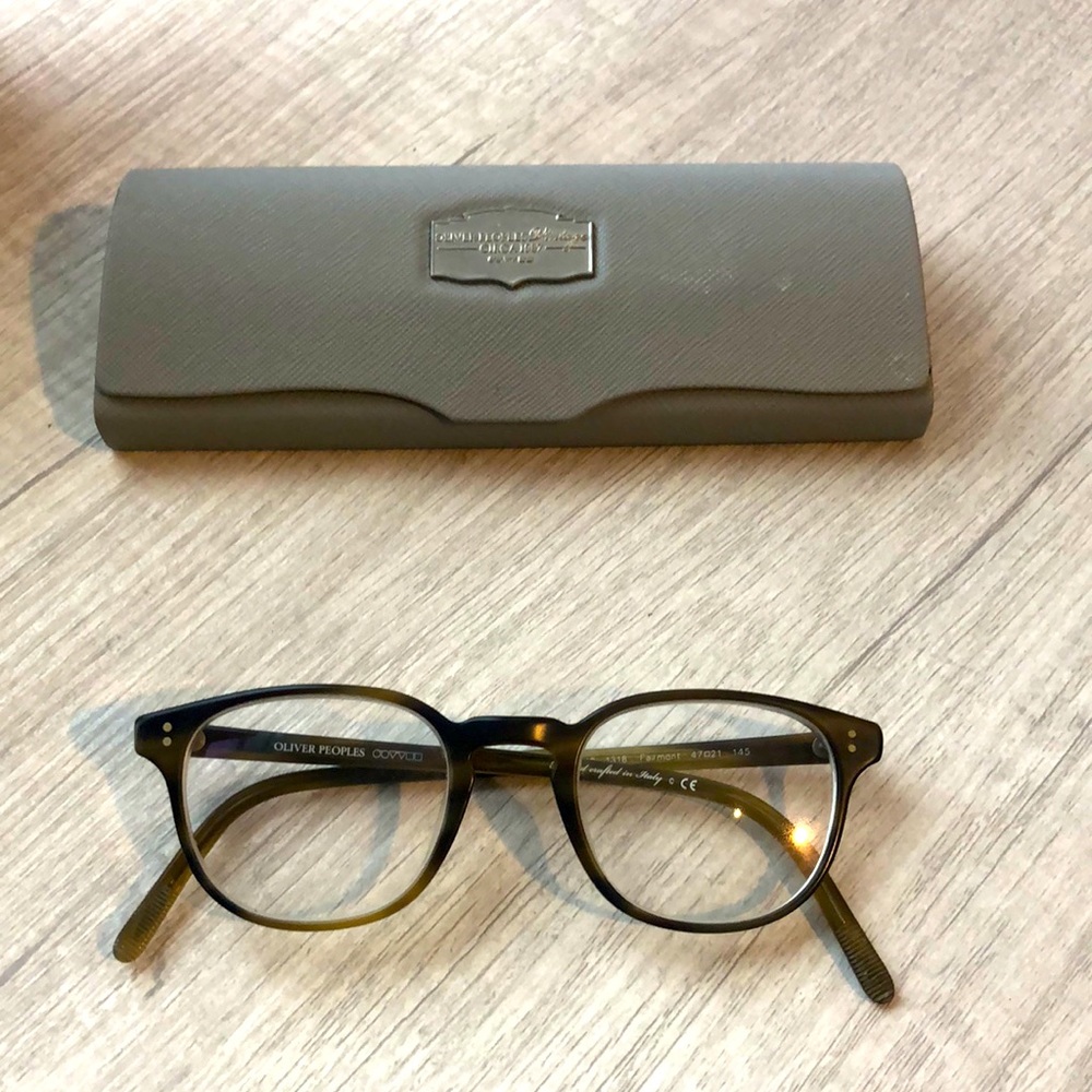 Oliver People’s; Model- Fairmont; Handcrafted in Italy; 47-21-145